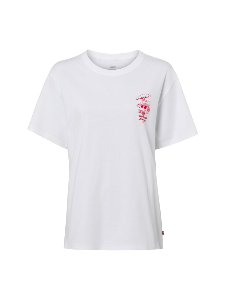 T-Shirt in weiß rot - 0045