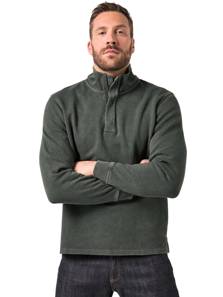 Sweatshirt in dunkelgrün
