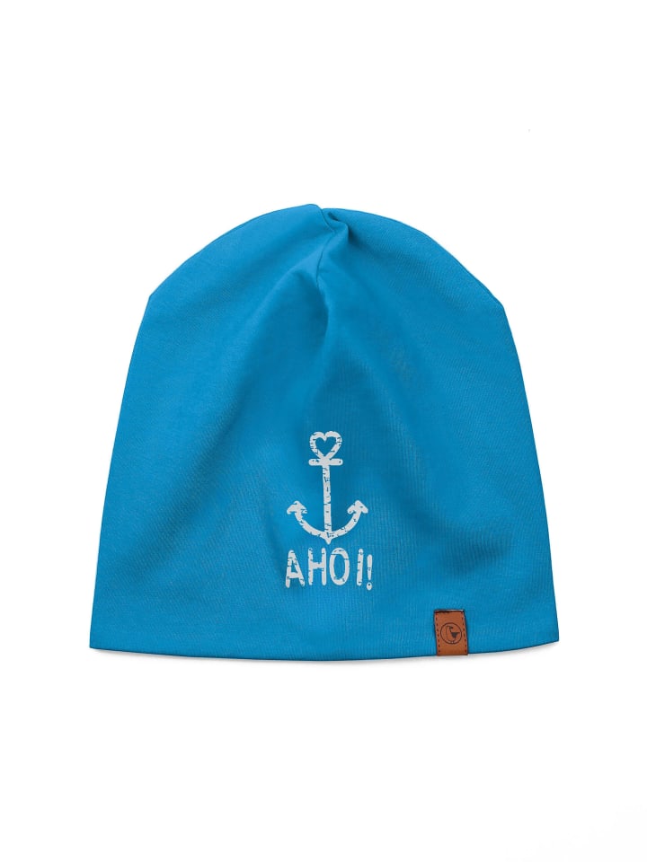 Wendemütze "Ahoi" in türkis