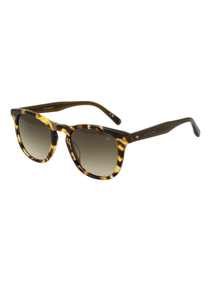 Herren Sonnenbrillen Rund Havanna