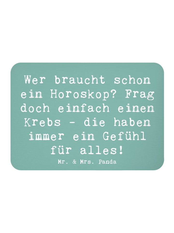 Pinnwand Magnet Spruch Krebs Gefühl mit Spruch in Meeresbrise