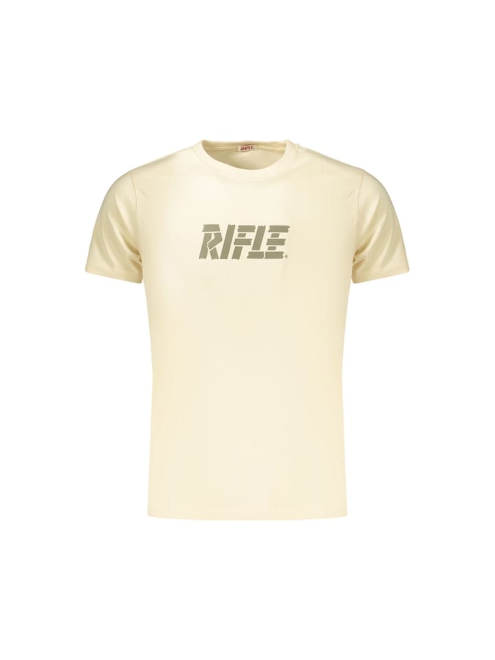 Beige Baumwolle Herren T-Shirt