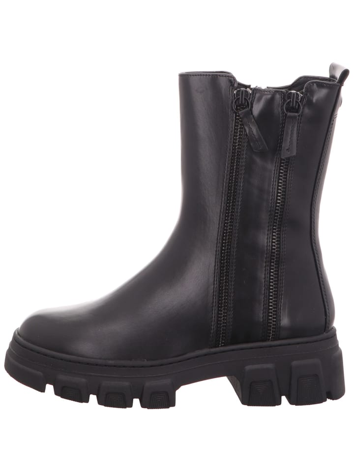 Reißverschlussstiefelette in schwarz