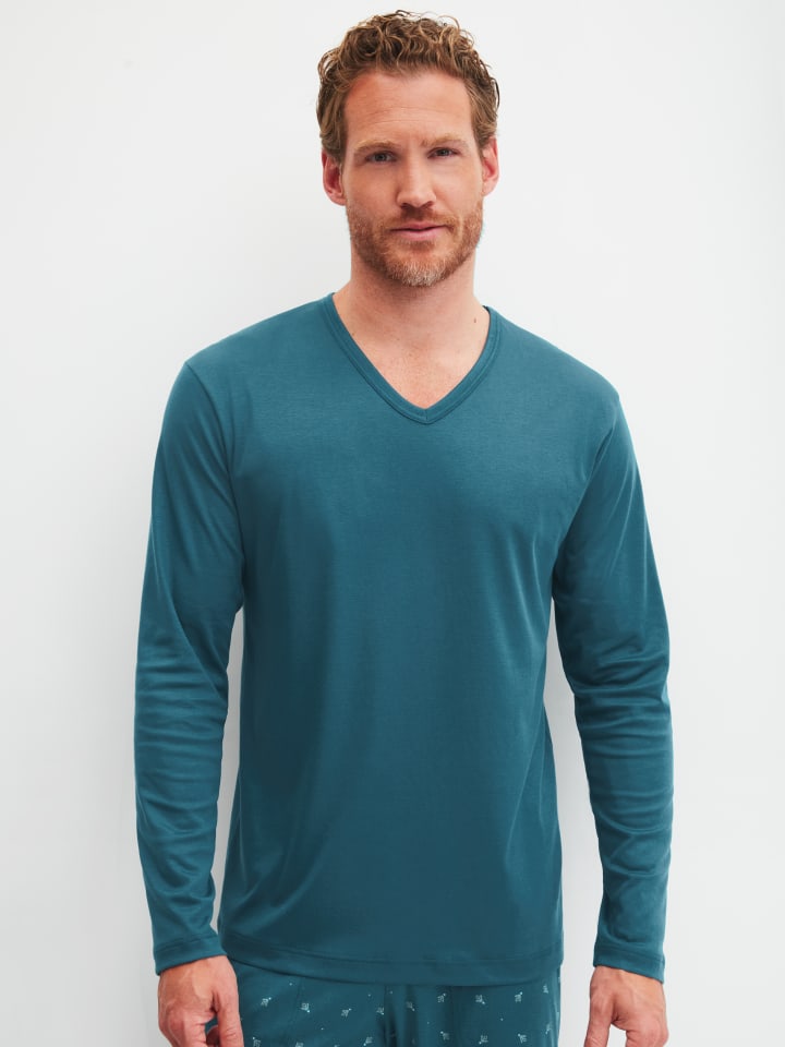 Shirt in deep petrol