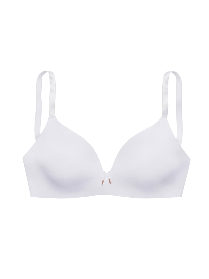 Bralette-BH in weiß-rosa