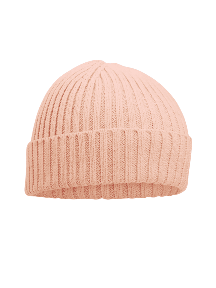 Kindermütze aus Baumwolle Unisex für Jungen und Mädchen in Apricot
