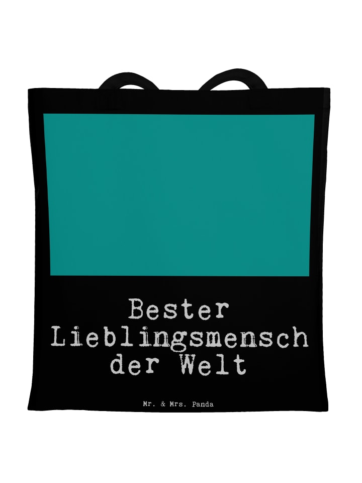 Tasche Pinguin Bester Lieblingsmensch der Welt ... in Schwarz