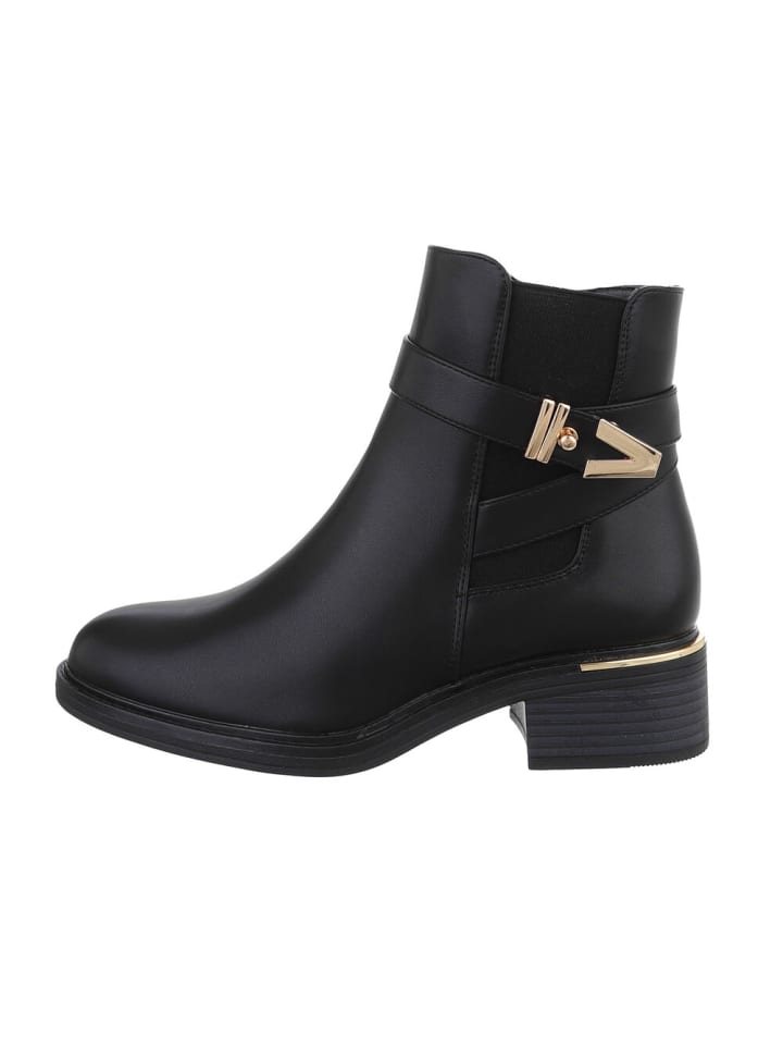 Stiefelette in Schwarz