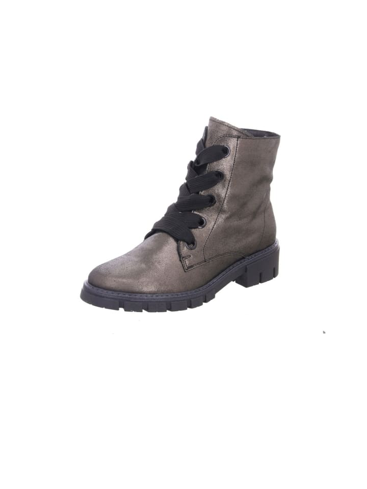 Schnür-Stiefeletten für Damen in kupfer