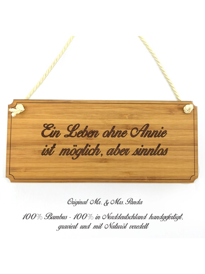 Schild Annie mit Spruch in Keine Angabe