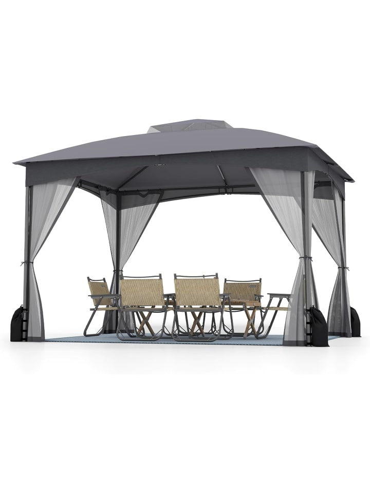 Pavillon 3 x 3,6 m in Grau