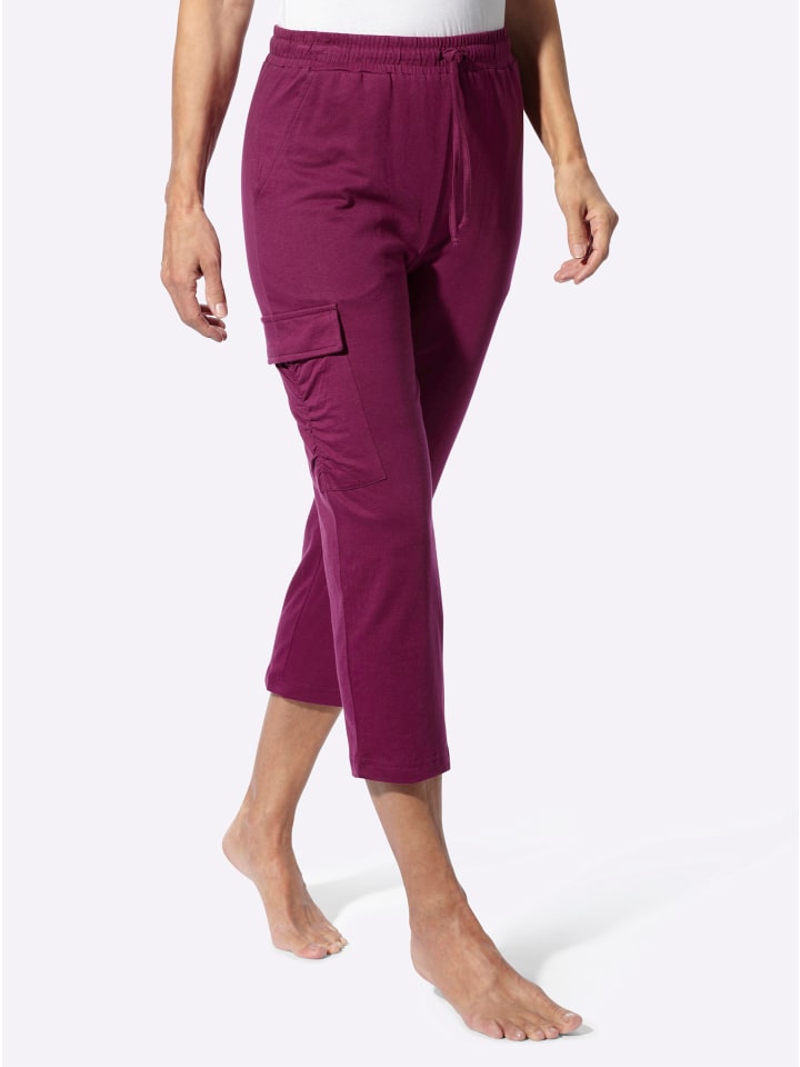 7/8-Freizeithose in malve