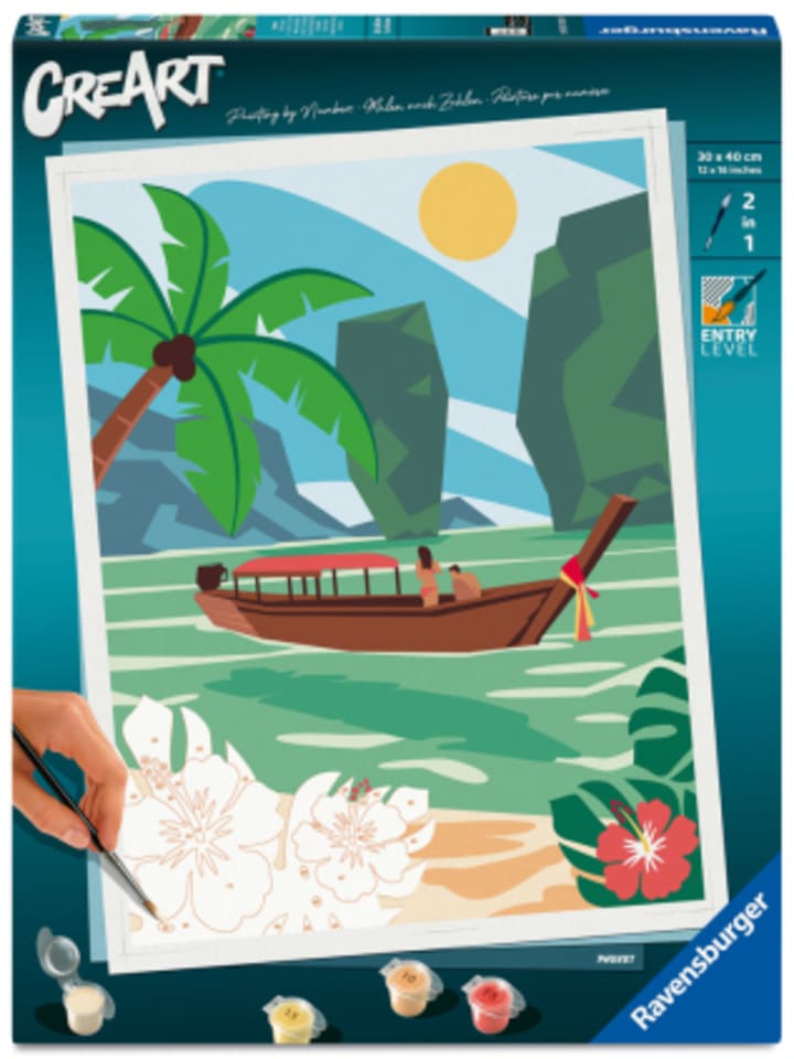 Spiel - CreArt, Malen nach Zahlen Adults Trend - Phuket