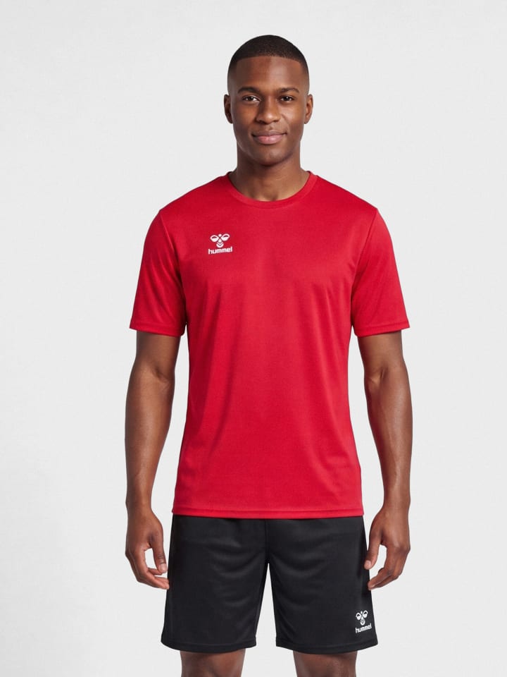 T-Shirt Hmlessential Herren in TRUE RED