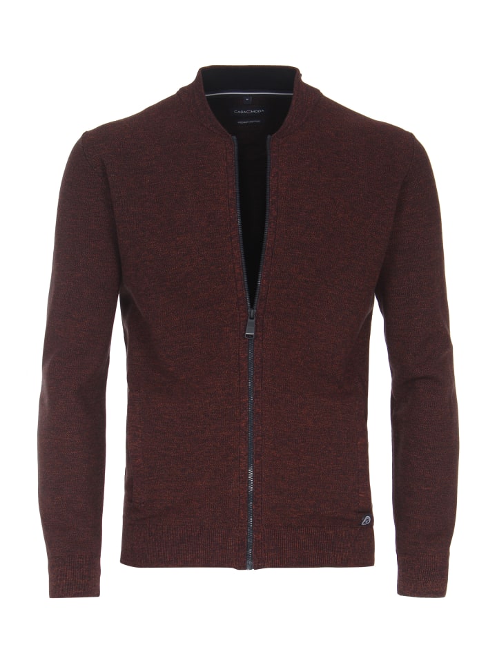 Strickjacke in Dunkelorange