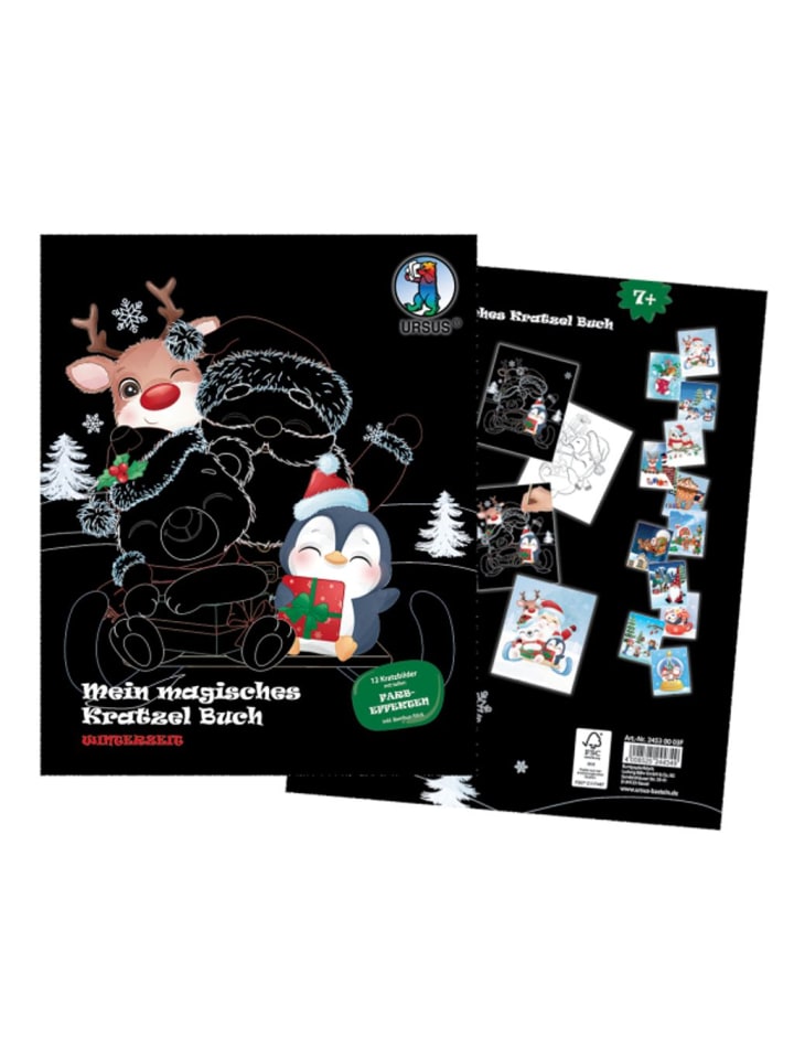 Mein magisches Kratzelbuch Winterzeit - ab 3 Jahren