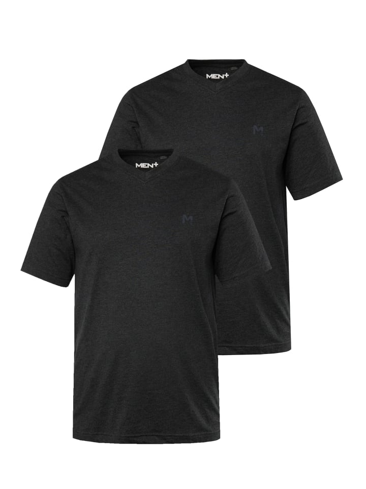 Kurzarm T-Shirt in schwarz