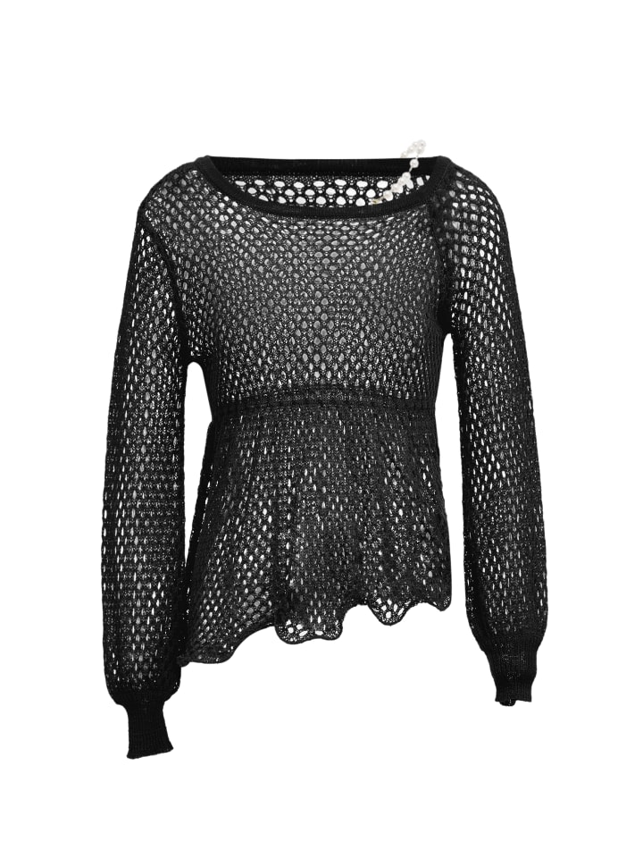 Damen Strickpullover in Schwarz