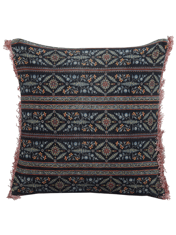 Dekokissen RUTA in Bunt/Schwarz - (W) 45 x (H) 10 x (L) 45 cm