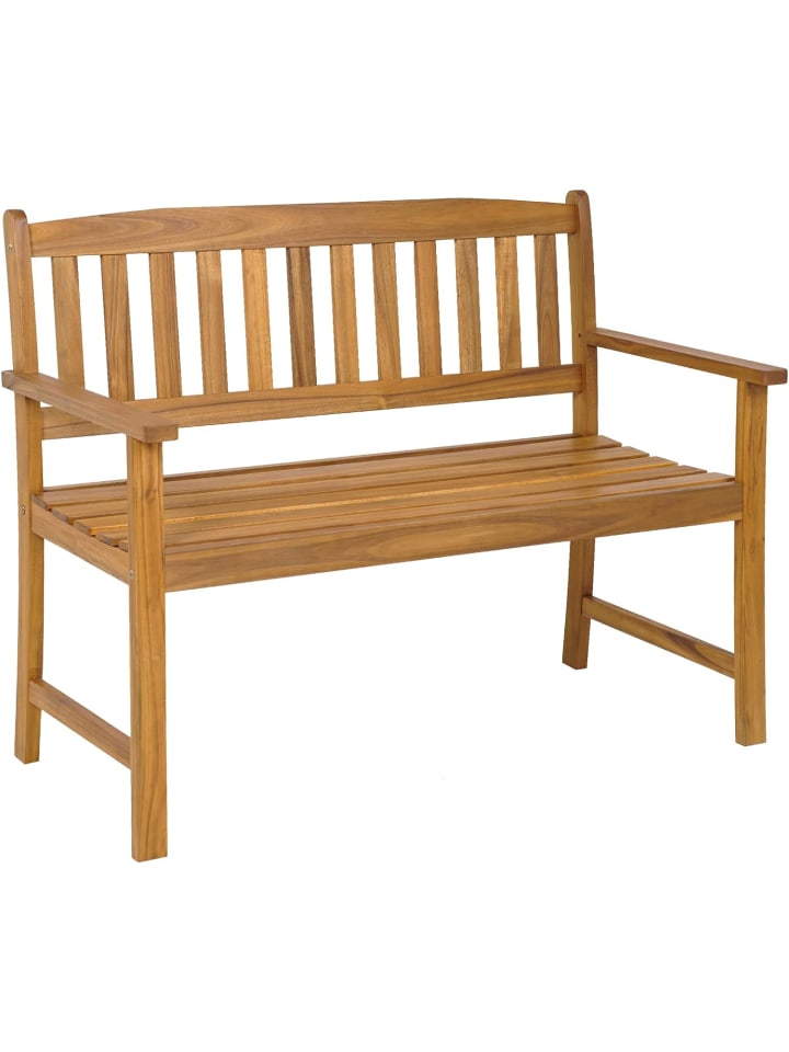 Gartenbank 2 Sitzer 360kg belastbar in Braun