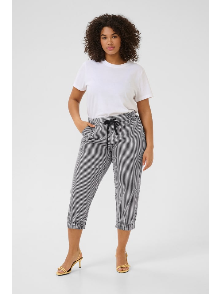 Hose KCnana Regular fit in Midnight/White Stripe