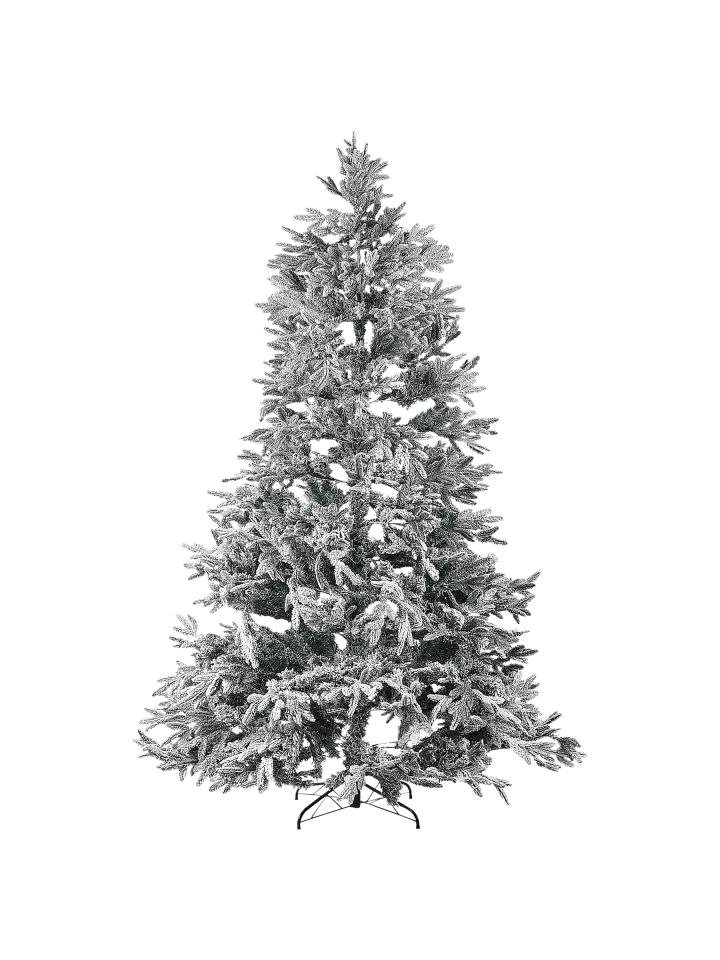 2-tlg Weihnachtsbaum BASSIE in Weiß/Grün
