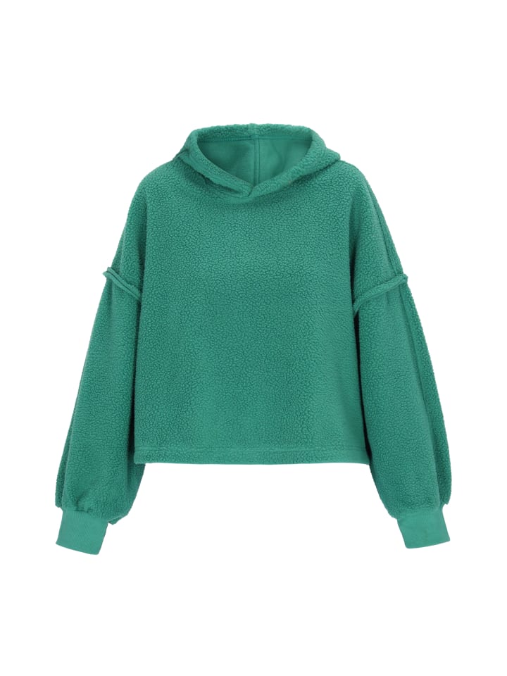 Women Hoodie in Dark Green