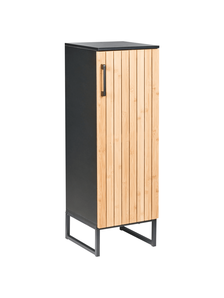 Badezimmerschrank MISCANTI in Braun/Schwarz - (W) 30 x (H) 90 x (L) 30 cm