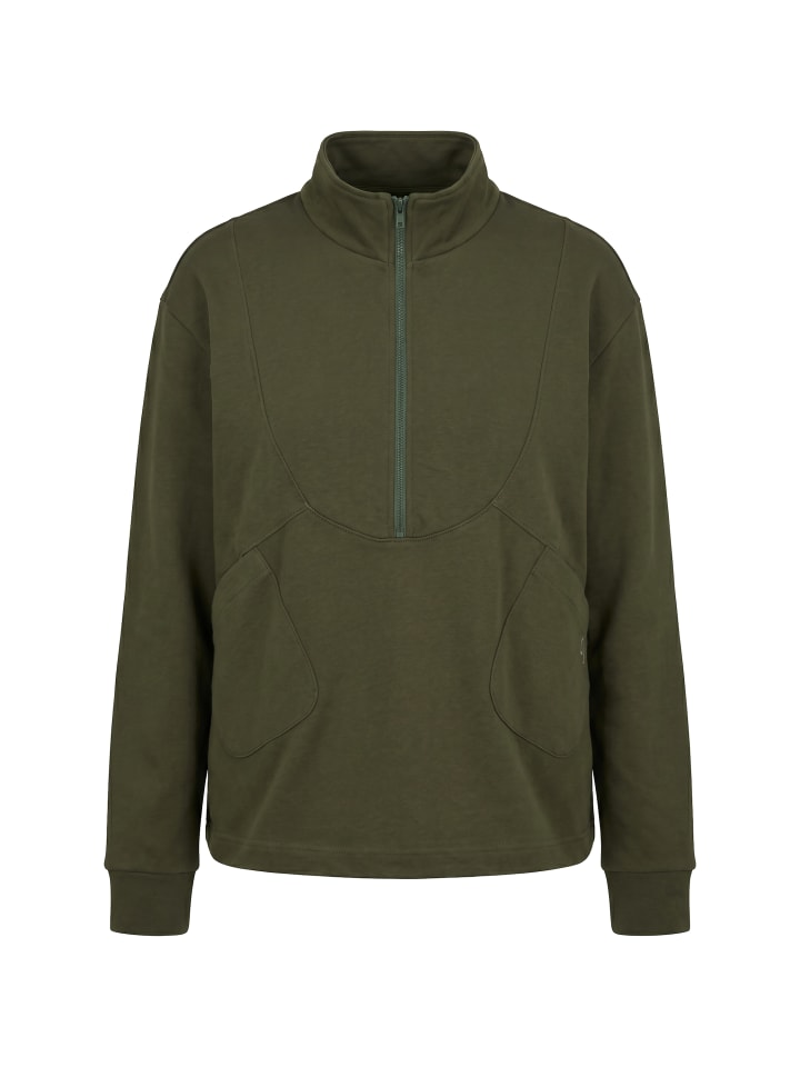 Sweatshirt in dunkel khaki