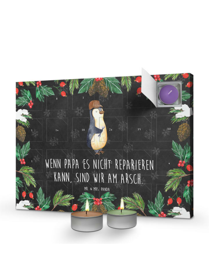 Adventskalender Wenn Papa es nicht reparieren k... in Kreidetafel