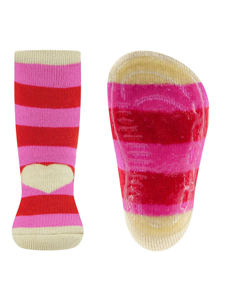 Stoppersocken Herz in rot