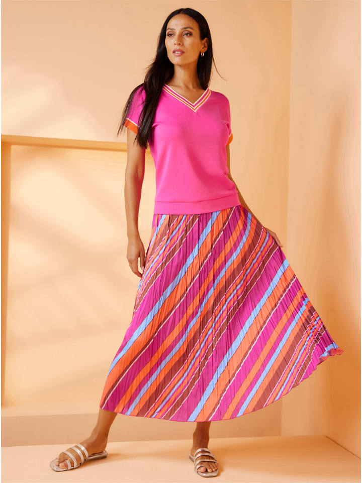 Shirt in fuchsia-orange
