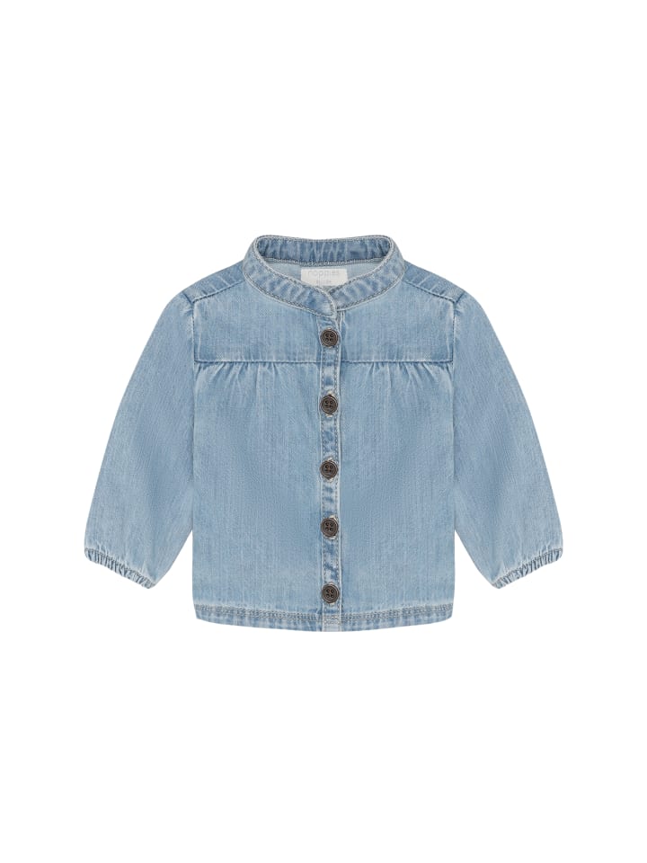 Bluse in Light Blue Denim
