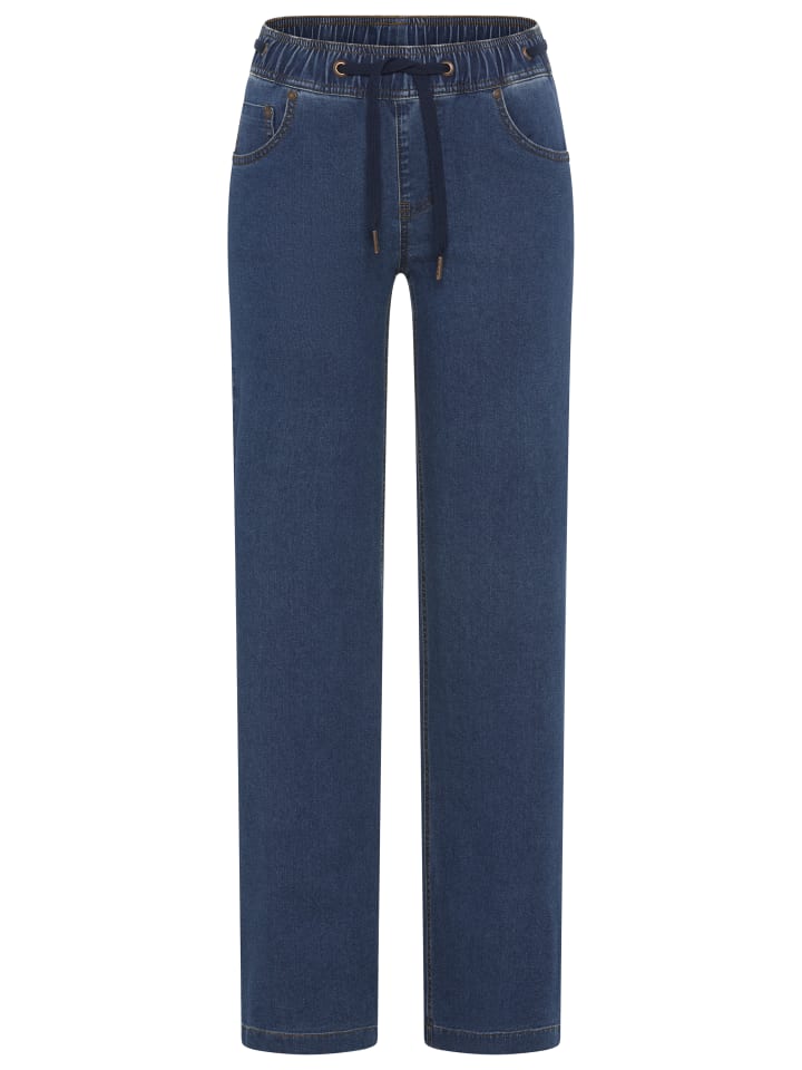 Comfort-fit-Jeans in dark blue