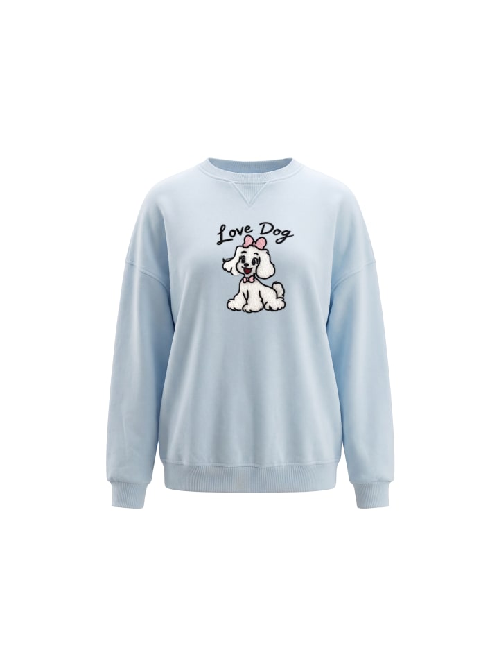 Women Sweatshirt in Light Blue