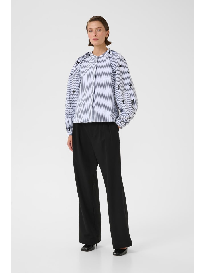 Langarm-Bluse KBEgoni Feminine in Ombre Blue stripe