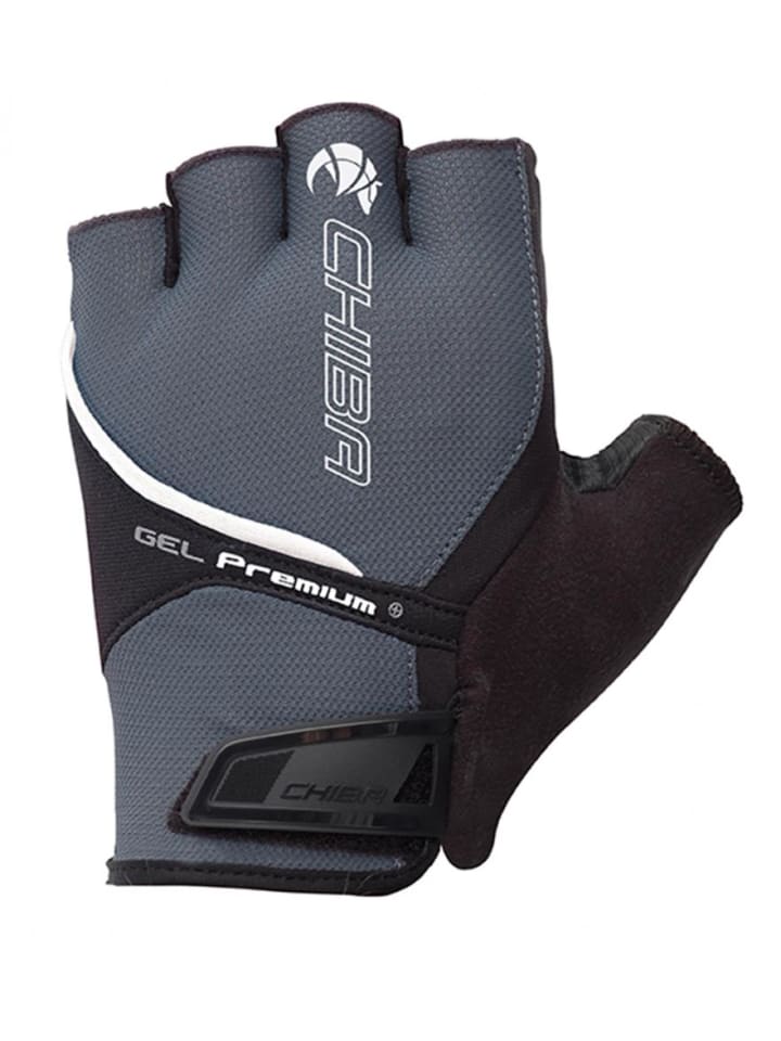 Handschuh Gel Premium kurz grau blau L/9