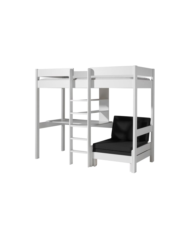 HOCHBETT Karolina 208x175x105/206 aus Massivholz in Weiß