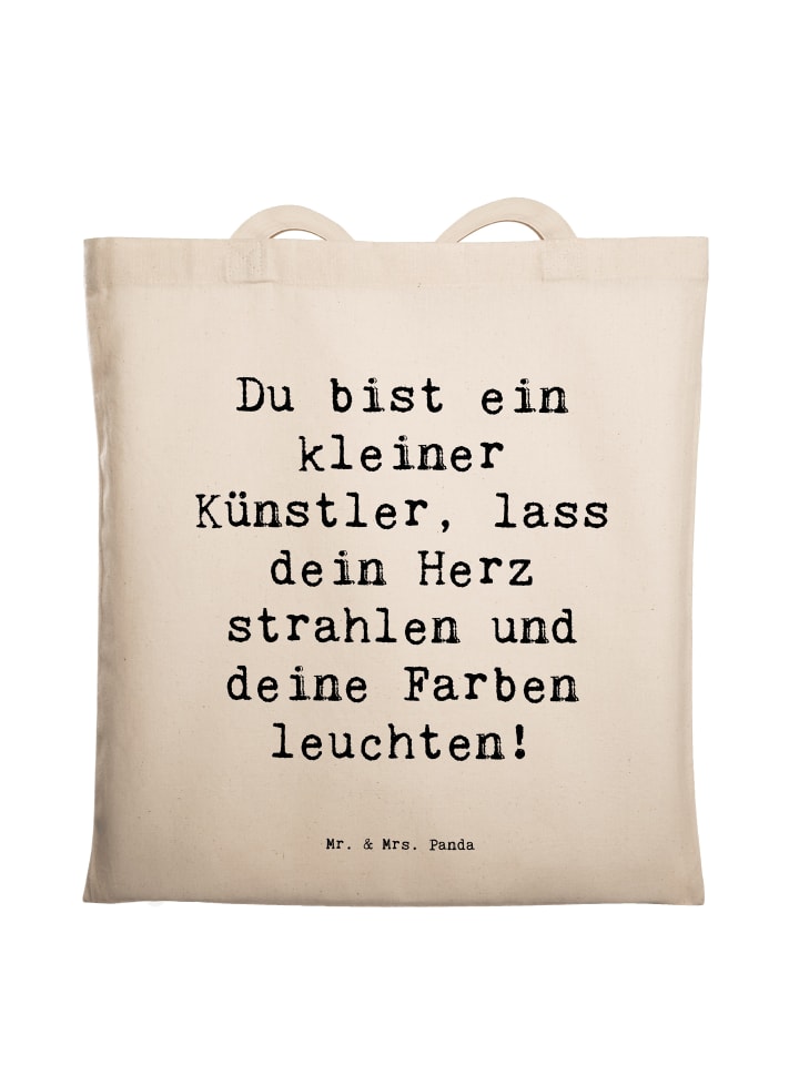 Tote Bag Spruch Die Freude an der Kreativität e... in Creme