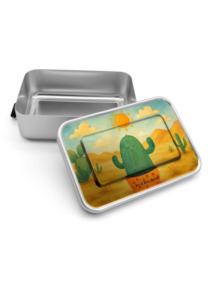 Lunchdose Kaktus Sonne Design ohne Spruch in Weiß