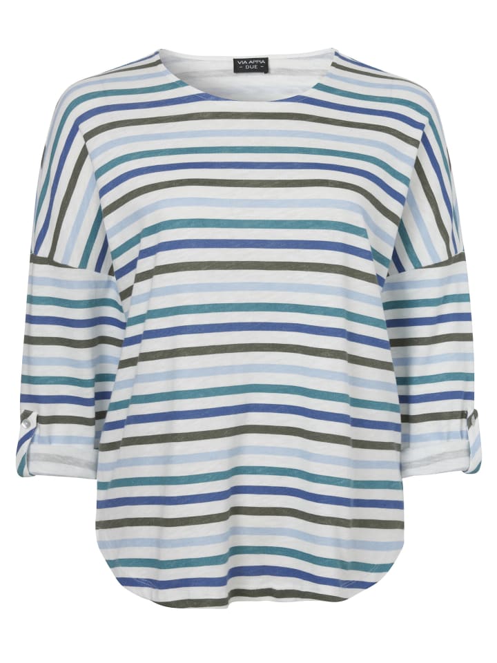 Pullover Modisches Langarmshirt mit überschnittenen Schultern in khaki multicolor