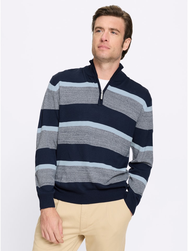 Pullover in marine-gestreift