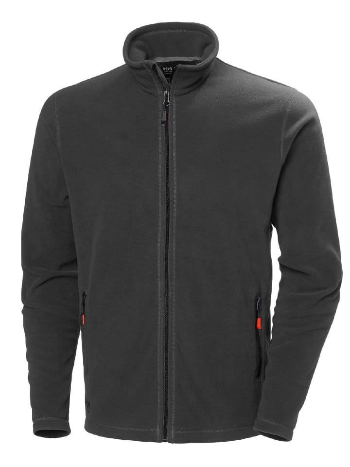 Fleecejacke/Fleecepullover in Grau