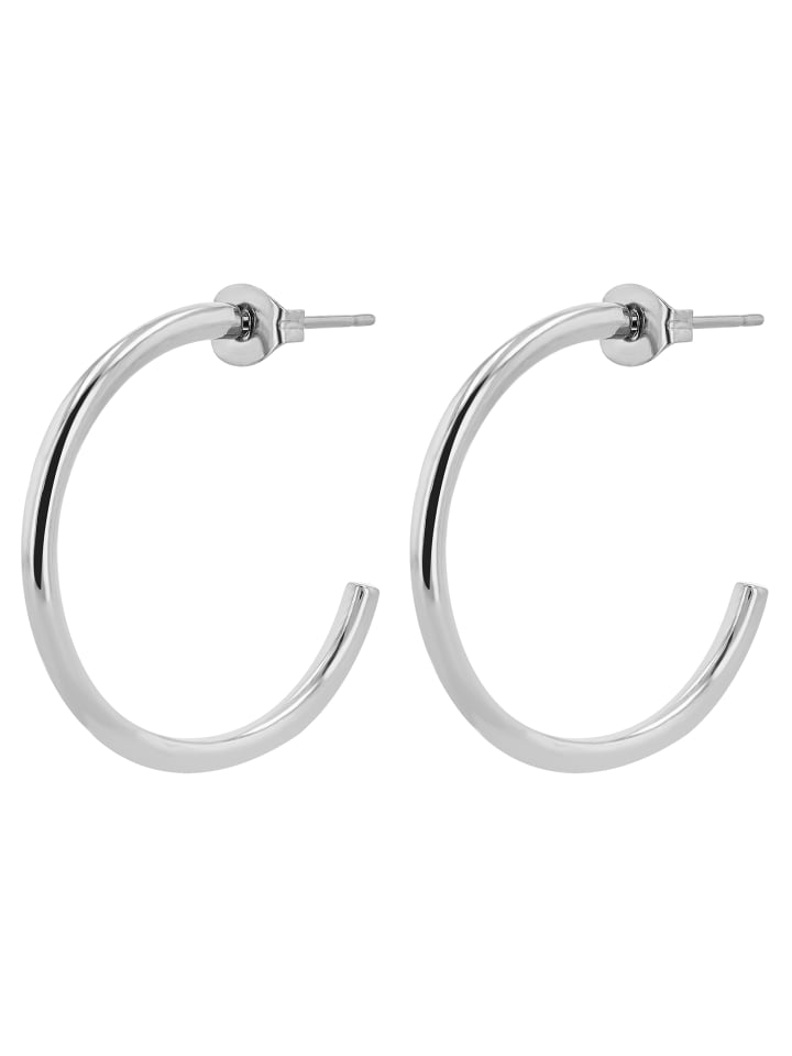 Damen Ohrringe aus Titan in silber