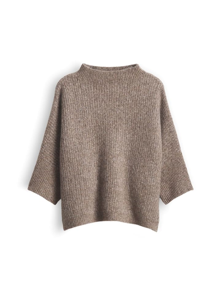 Talessa Strickpullover in Taupewood Melange