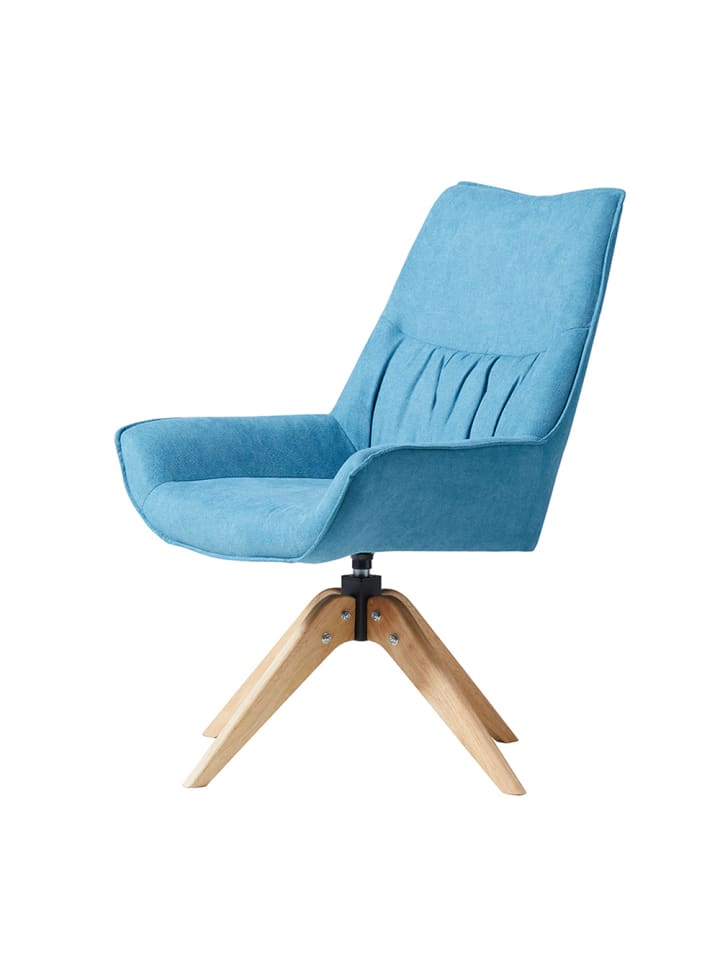 Essstuhl 360° drehbar in Blau 64x60.5x95.5 cm