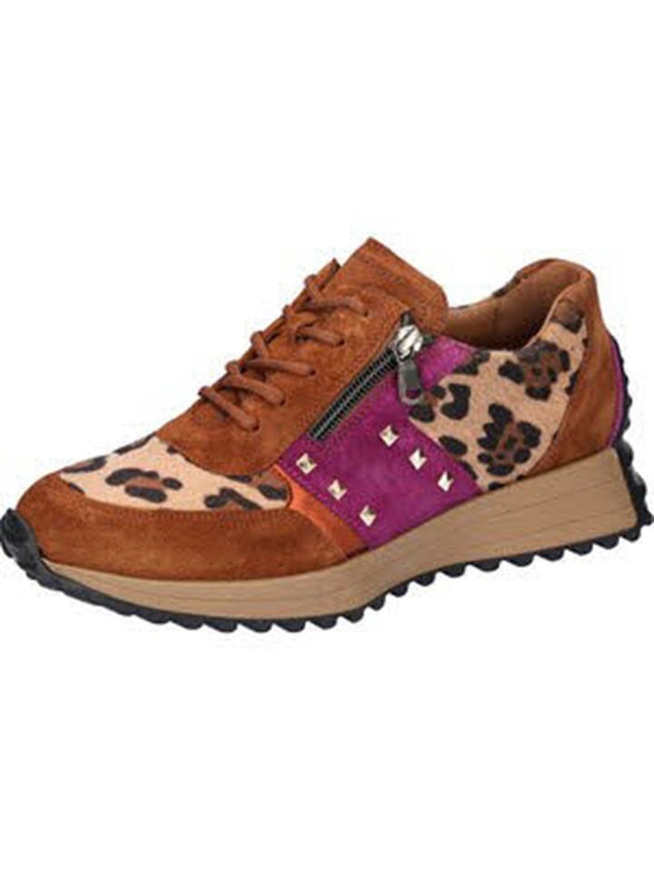 Schnürschuhe Superfit Pinky in cognac/munk/rost