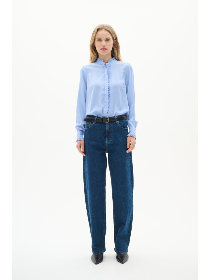 Langarm-Hemd VidenzoIW Classic fit in Cornflower