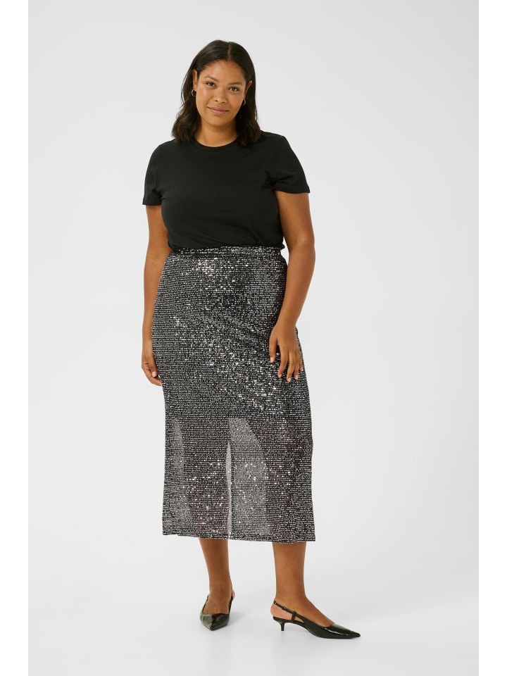 Rock KClaila Regular fit in Silver Sequin
