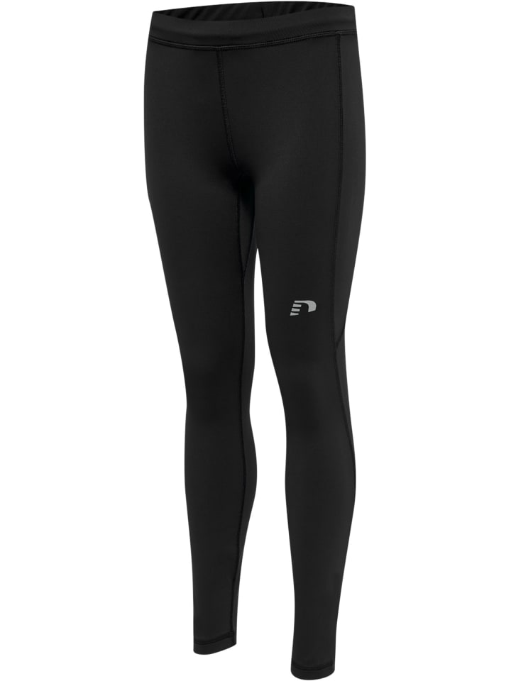 Verstellbare Taille Leggings Reflektierend Logo Kids Core Kinder in BLACK